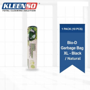 Kleenso Bio-D Garbage Bag 180Lts XL Size - Natural/Black