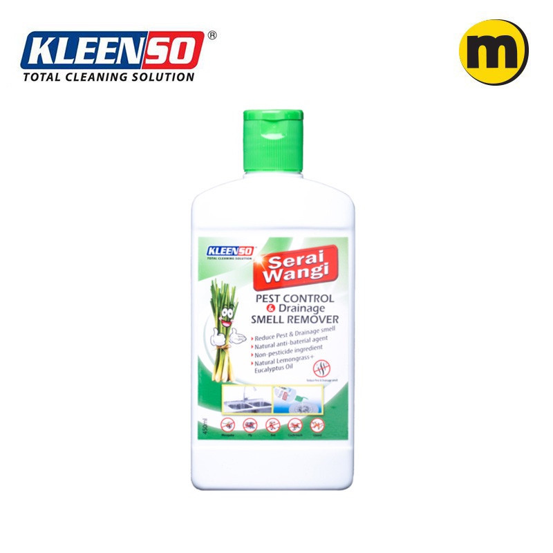 Kleenso Concentrated Serai Wangi Pest Control & Drainage Smell Remover 450ML Pengawal Pest & Pembuangan Bau Saliran - Image 2