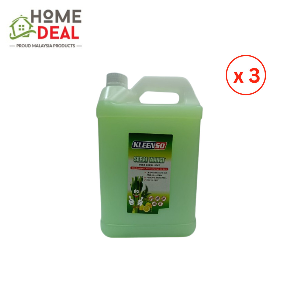 Kleenso Pest Control Multi Cleaner 5L (3 btls/ctn) Pencuci Lantai Pest Repellent 5 Litre