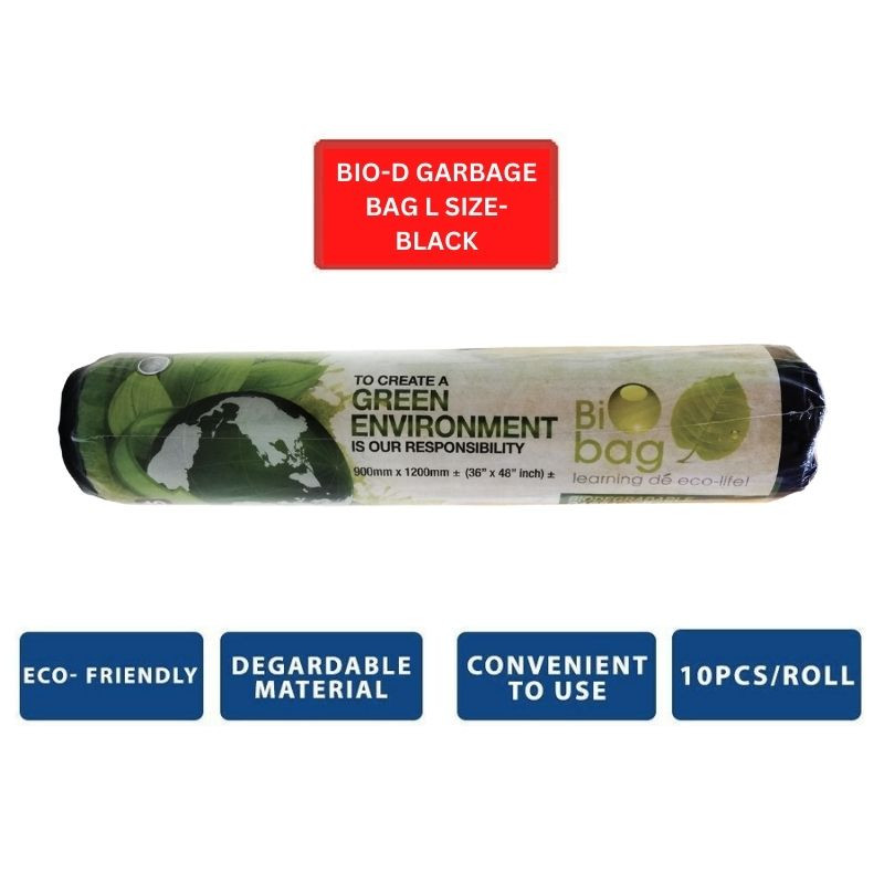 Kleenso Bio-D Garbage Bag S/M/L Size - Black/Green/Blue/White - Image 4