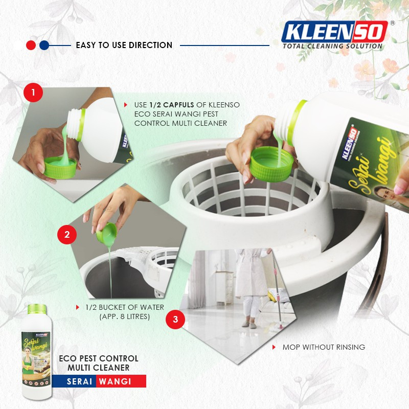Kleenso Pest Control Multi Cleaner 5L (3 btls/ctn) Pencuci Lantai Pest Repellent 5 Litre - Image 6