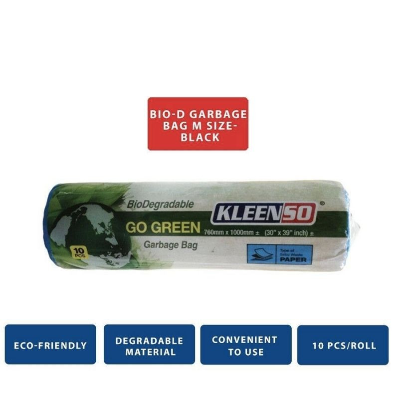 Kleenso Bio-D Garbage Bag S/M/L Size - Black/Green/Blue/White - Image 5