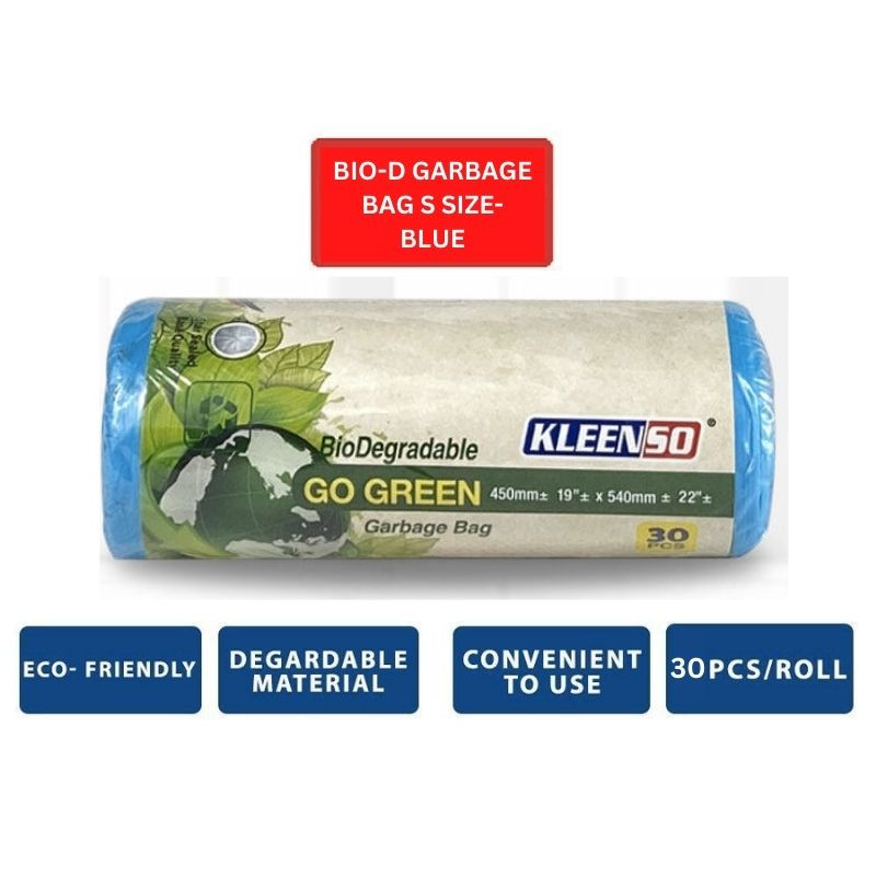 Kleenso Bio-D Garbage Bag S/M/L Size - Black/Green/Blue/White - Image 9