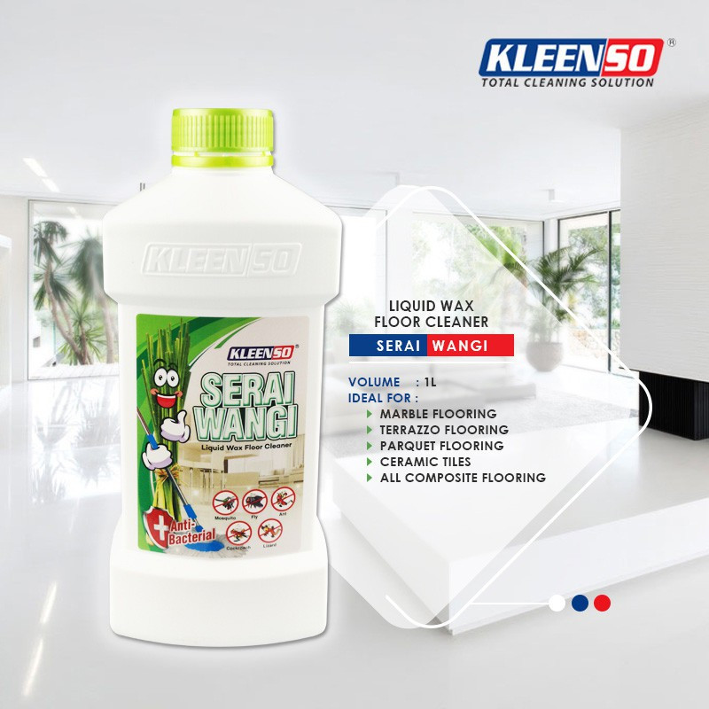 Kleenso Serai Wangi Liquid Wax Floor Cleaner 1L best and safe way to repel mosquito, flies, cockroaches, ants and lizard - Image 3