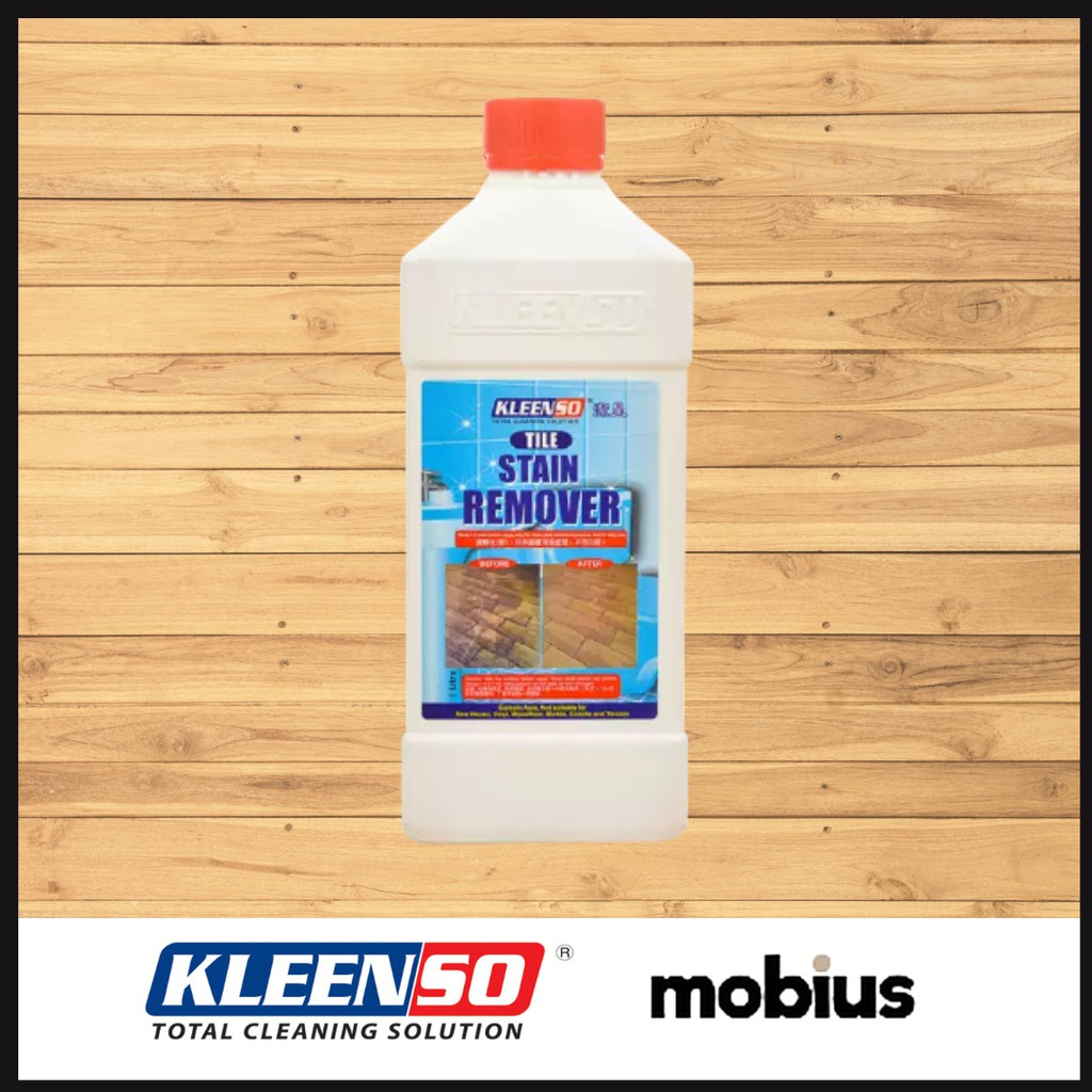 KLEENSO Tile Stain Remover with Natural Anti-Bacterial Agent 1L Menghilangkan Noda dari Jubin dan Anti Bakteria - Image 2