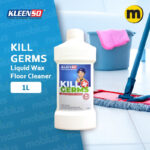 Kleenso Kill Germs Liquid Wax Floor Cleaner 1L Kill 99.9% Germs for Pet Areas, Rubbish, Kicthen & Toilet