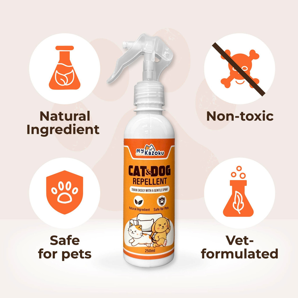 myKazoku Cat and Dog Repellent Spray 250ml Keep Pets Away from Furniture Garden Safe Non Toxic - Image 2