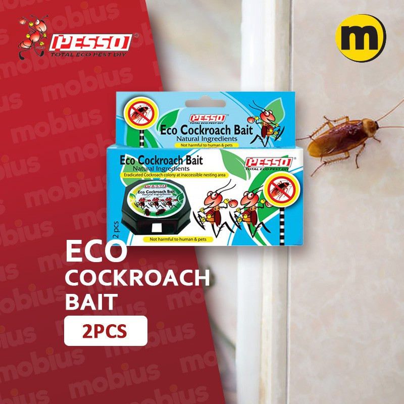 Kleenso Pesso Eco Cockroach Bait 2pcs (Cockroach Repellent) Umpan Lipas