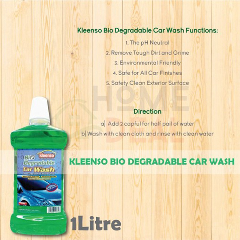 KLEENSO Biodegradable Car Wash 1L - Image 4