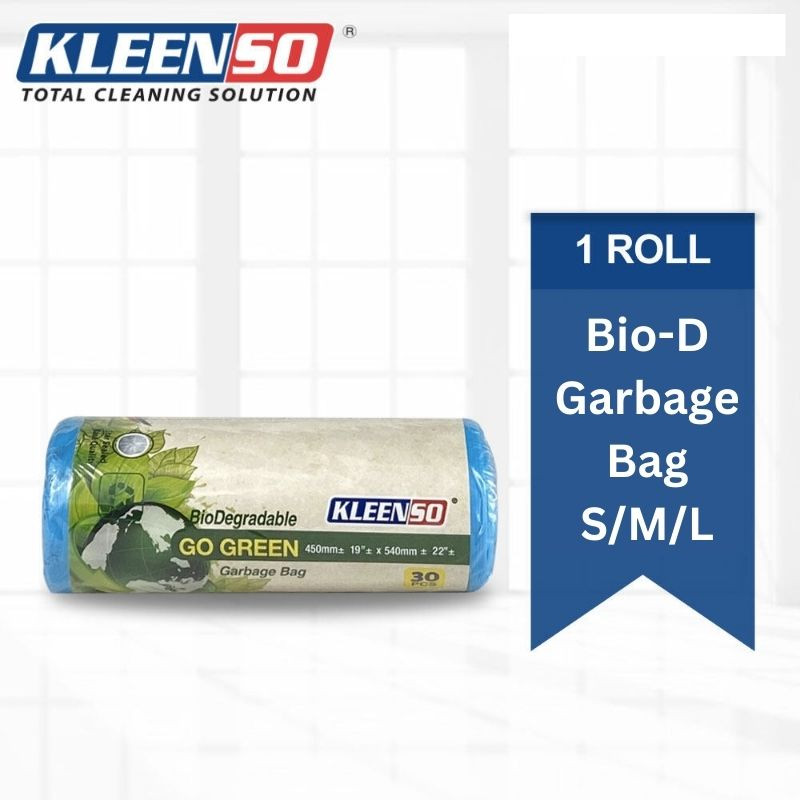 Kleenso Bio-D Garbage Bag S/M/L Size - Black/Green/Blue/White