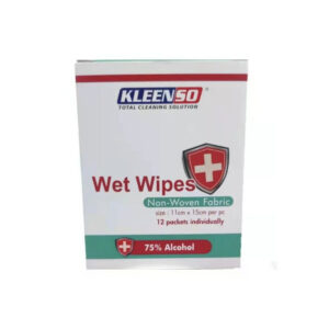 Kleenso 75% Alcohol Wet Wipes 12Pcs