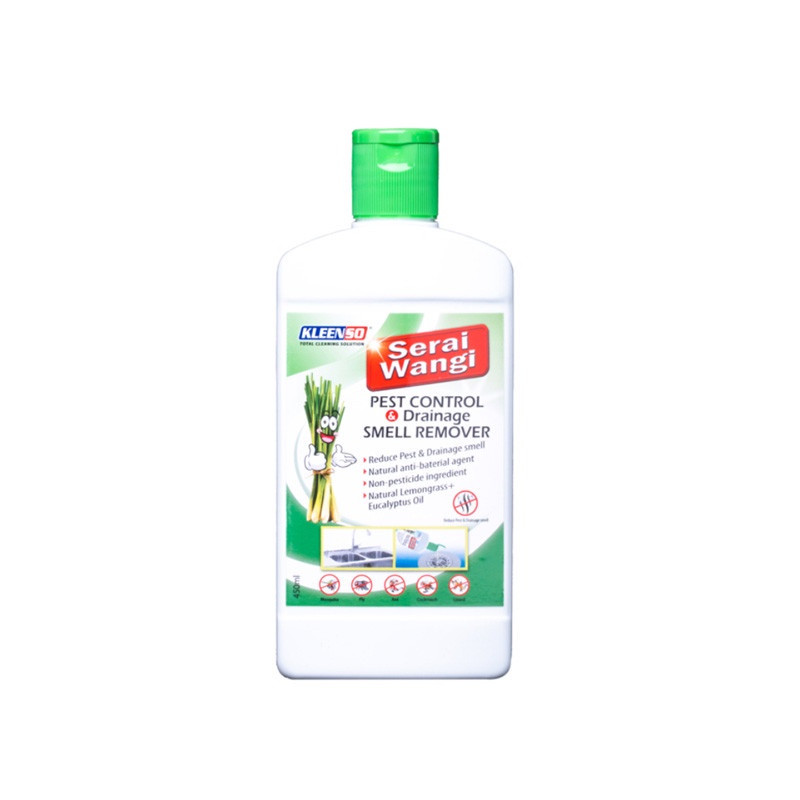 Kleenso Concentrated Serai Wangi Pest Control & Drainage Smell Remover 450ML Pengawal Pest & Pembuangan Bau Saliran - Image 3