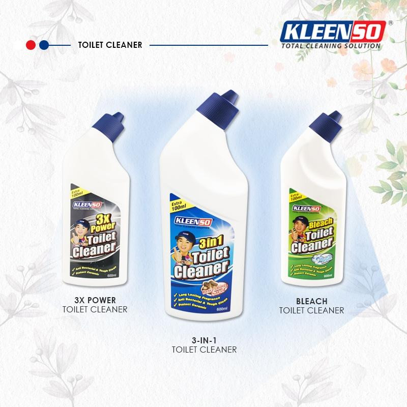 Kleenso Bleach | 3 in 1 | 3x Power Toilet Cleaner 600ml For Ceramic Surfaces - Image 6