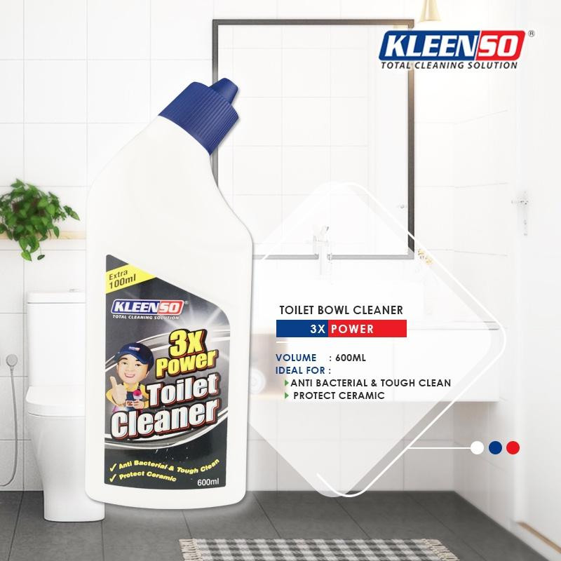 Kleenso Bleach | 3 in 1 | 3x Power Toilet Cleaner 600ml For Ceramic Surfaces - Image 2