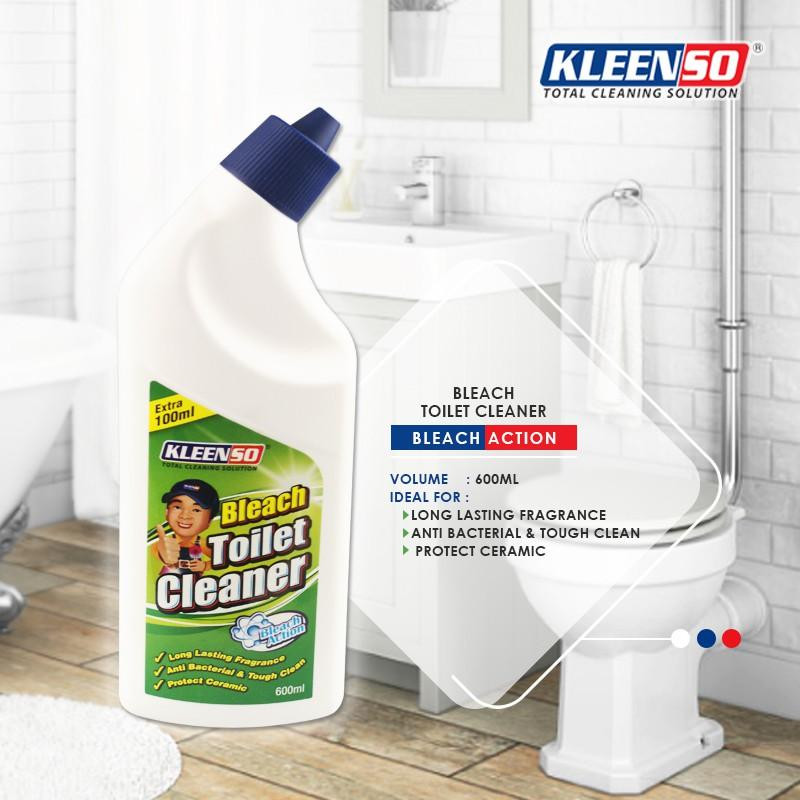 Kleenso Bleach | 3 in 1 | 3x Power Toilet Cleaner 600ml For Ceramic Surfaces - Image 4