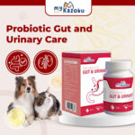 myKazoku Probiotics Gut and Urinary Care 100g Digestive UTI Kidney Support for Dogs Cats