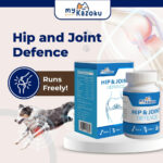 myKazoku Hip and Joint Defence 100g Mobility Support Pain Relief for Dogs Cats Senior Pets