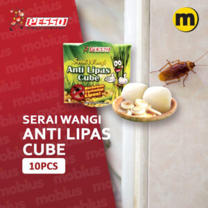 Pesso Anti Lipas Cockroaches Repellent Cube (10 pcs) Kiub Penghalau Lipas Lemongrass