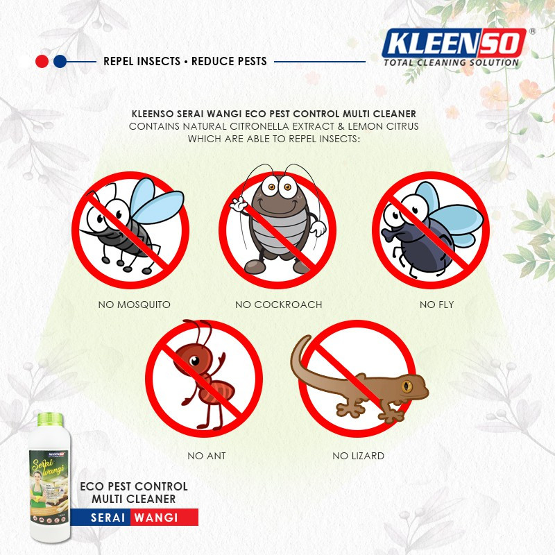Kleenso Pest Control Multi Cleaner 5L (3 btls/ctn) Pencuci Lantai Pest Repellent 5 Litre - Image 7