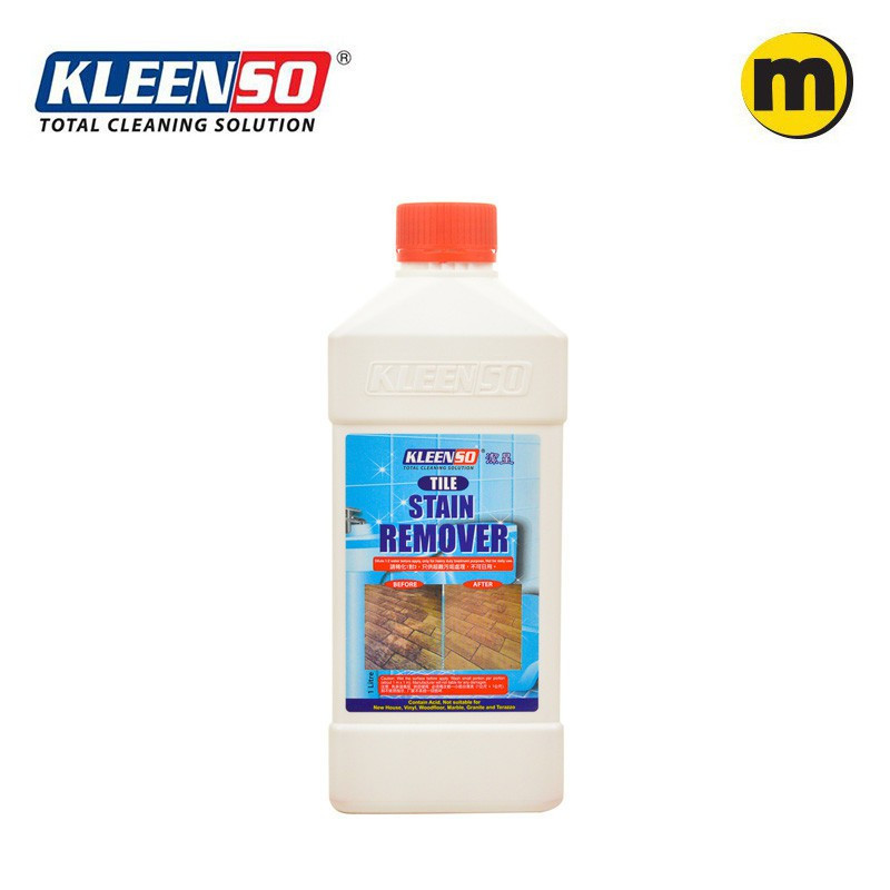 KLEENSO Tile Stain Remover with Natural Anti-Bacterial Agent 1L Menghilangkan Noda dari Jubin dan Anti Bakteria - Image 3