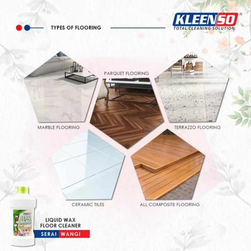 Kleenso Serai Wangi Liquid Wax Floor Cleaner 1L best and safe way to repel mosquito, flies, cockroaches, ants and lizard - Image 5