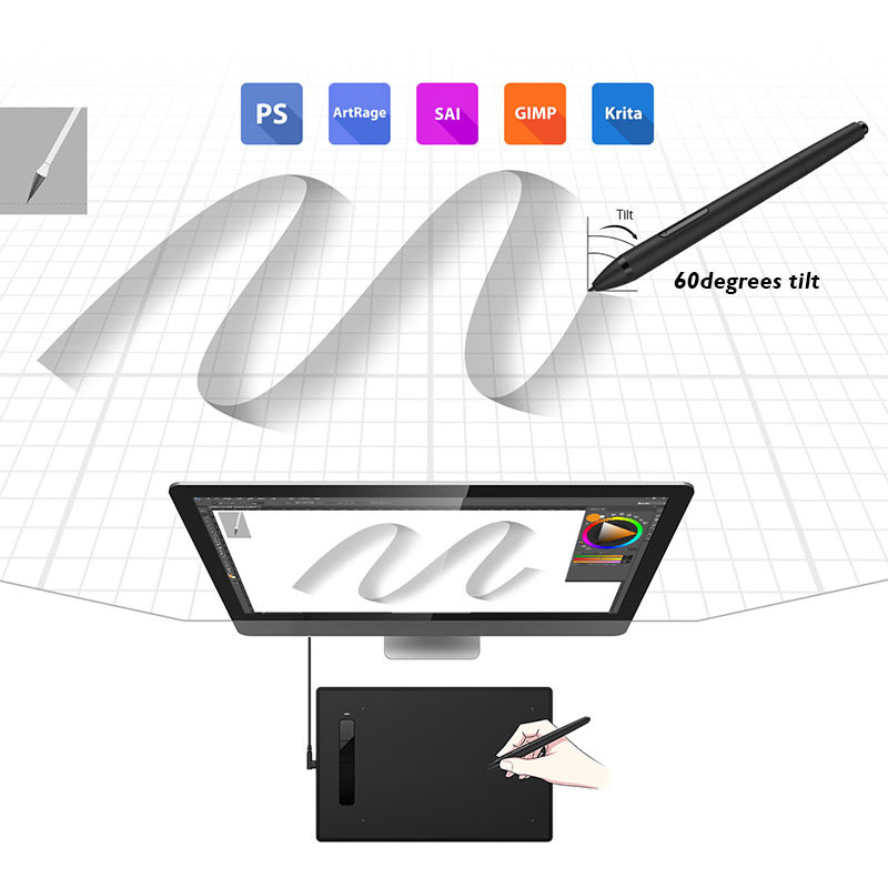 XP-Pen Star G960S Drawing Tablet - Image 6