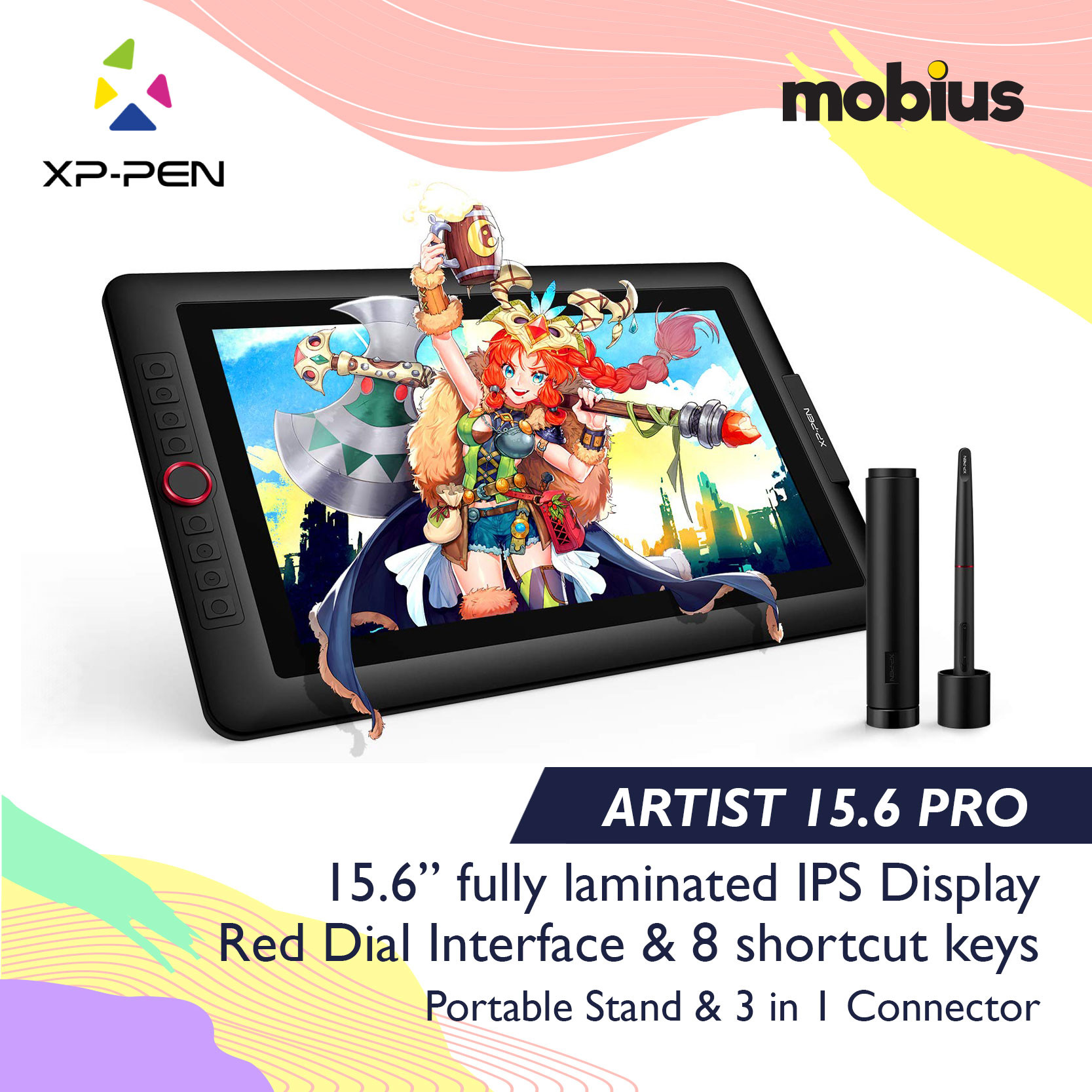 XP-Pen Artist 15.6 Pro Display Drawing Tablet - Image 4