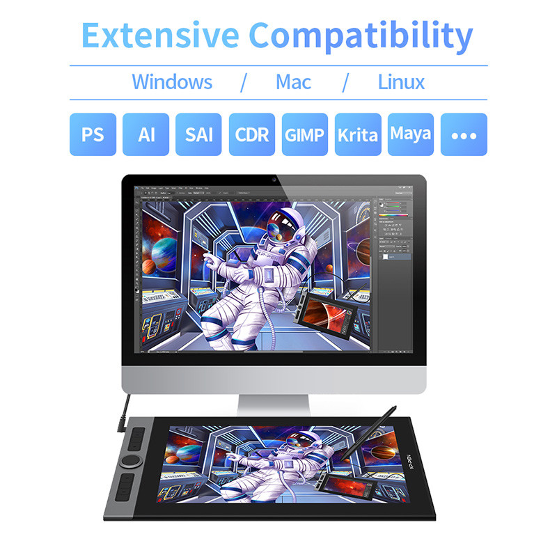 XP-Pen Artist 16 Pro with X3 Smart Chip Display Graphic Display Pen Tablet - Image 5