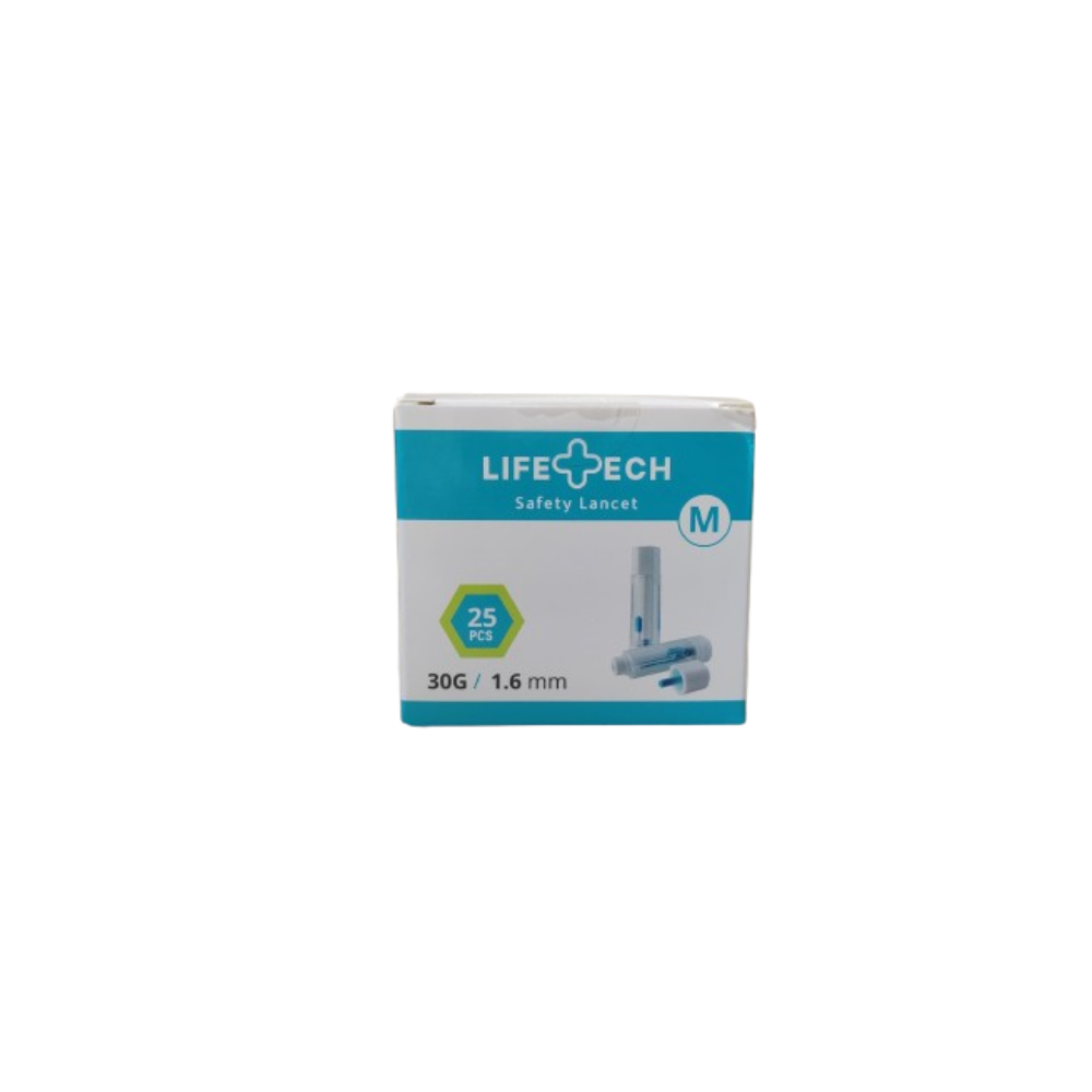LifeTech TD-4183 Blood Glucose Monitoring Machine/Test Strips 25PCS/Safety Lancet 25PCS - Image 3