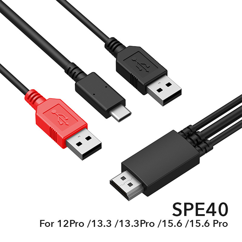 XP-Pen 3 in 1 Cable USB HDMI AC47 SPE40 for Artist 12 / 12Pro / 13.3 / 13.3Pro / 15.6 / 15.6 Pro - Image 3