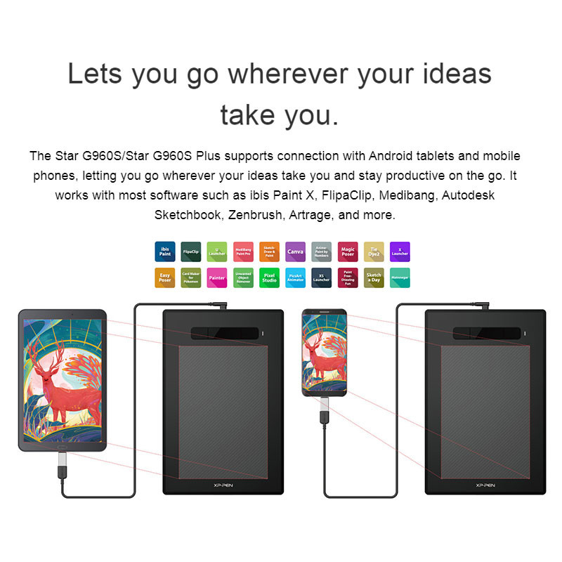 XP-Pen Star G960S Drawing Tablet - Image 4