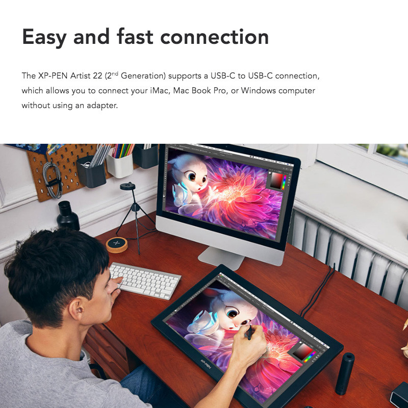 XP-Pen Artist 22 2nd Generation Graphic Display Drawing Tablet - Image 5