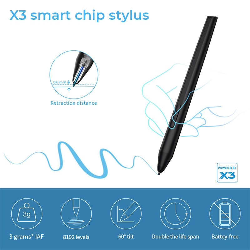 XP-Pen Deco L Black with X3 Smart Chip - Image 3