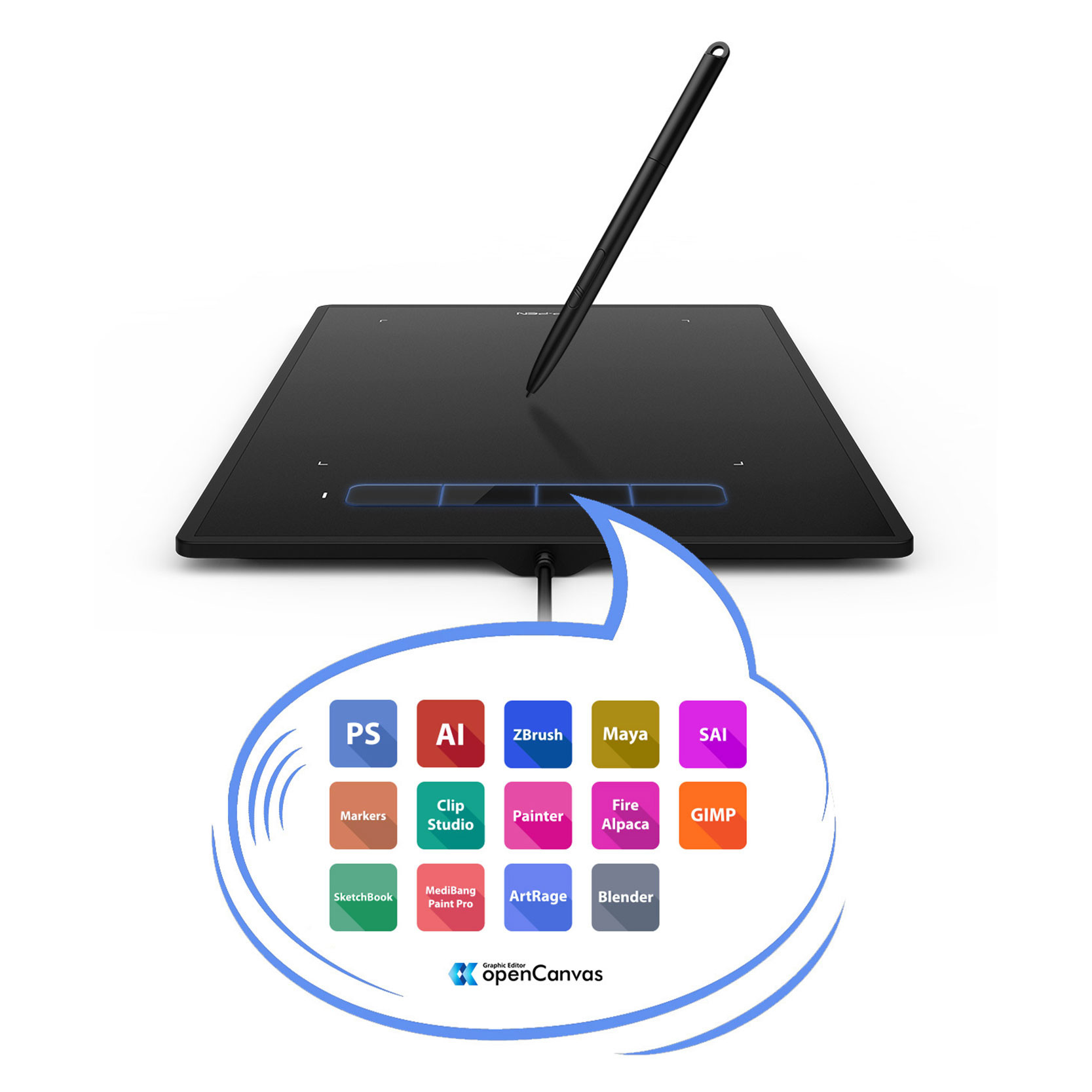 XP-Pen Star G960 Drawing Tablet - Image 5