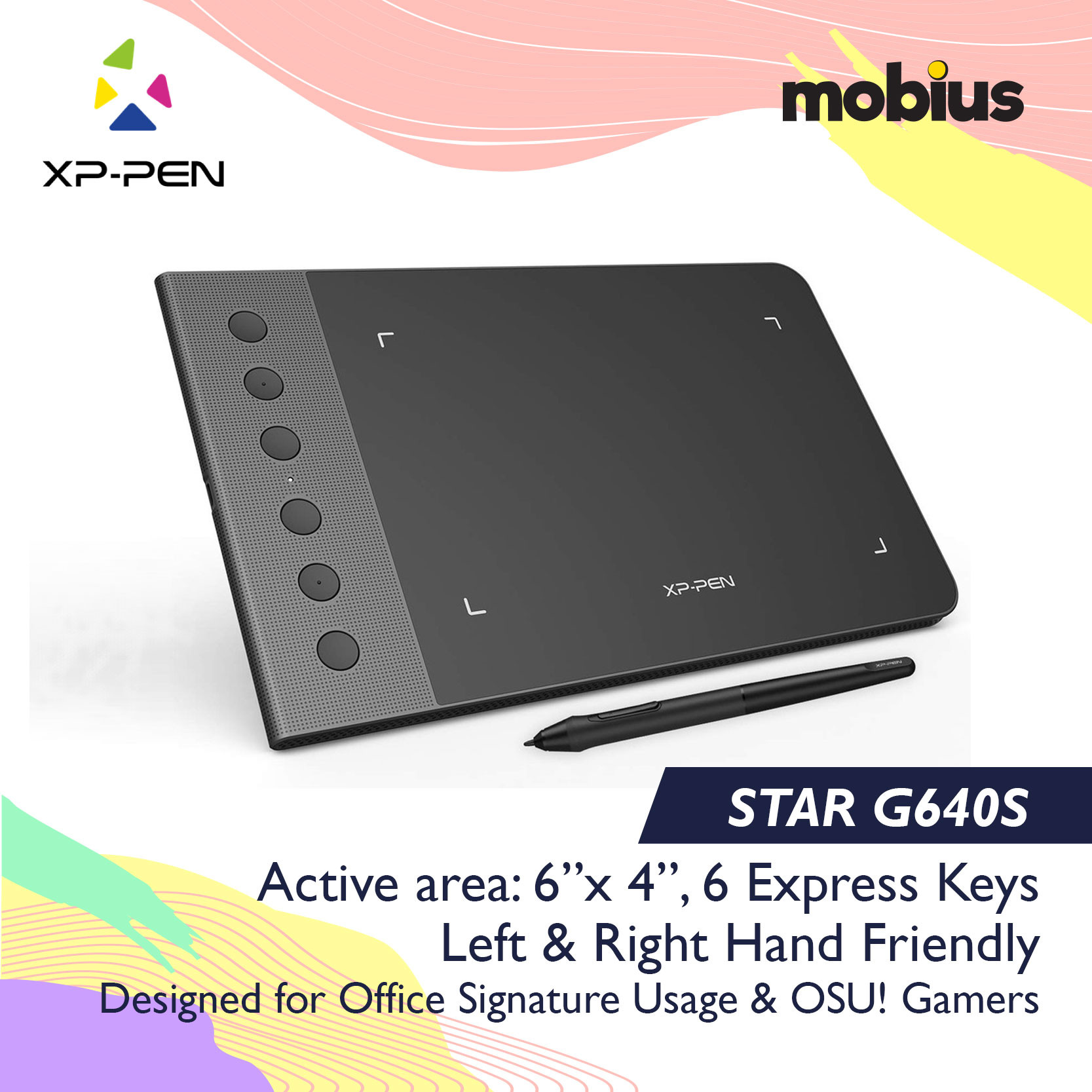 XP-Pen Star G640S Drawing Tablet - Image 5