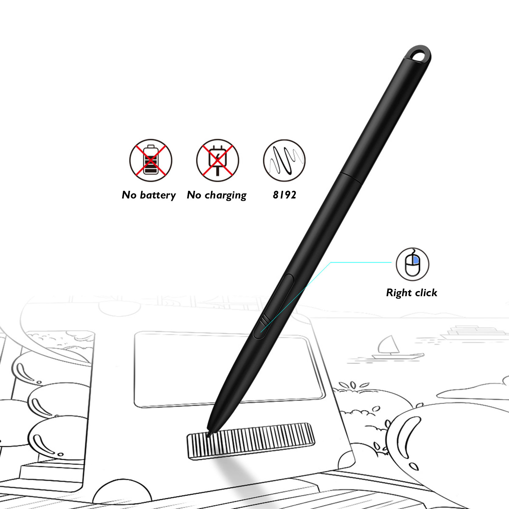 XP-Pen Star G960 Drawing Tablet - Image 6