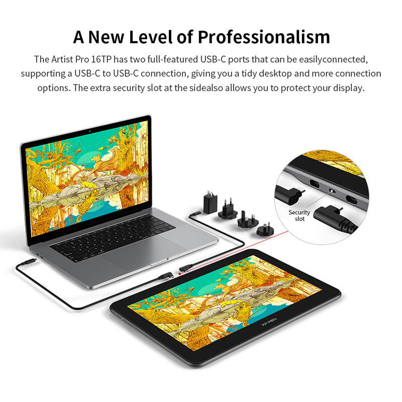 XP-Pen Artist 16TP - 4K Display with MultiTouch Features Graphic Display Pen Tablet - Image 7