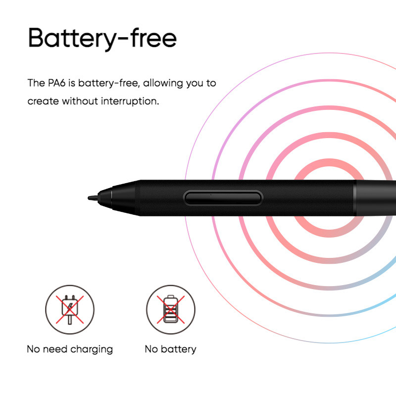 XP-Pen PA6 Battery-free Stylus Pen for Artist 22 Pro Second Generation - Image 4