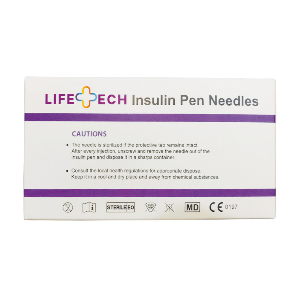 LifeTech Insulin Pen Needles 32G x 4mm / 5mm SuperStick Technology Pain-free Injection 100PCS - Image 3