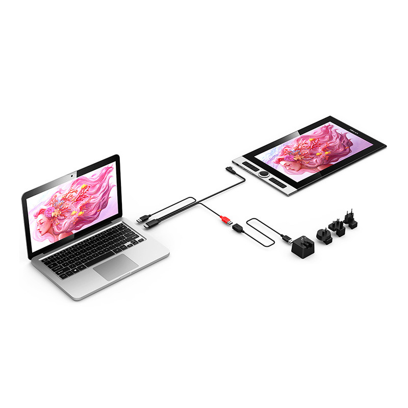 XP-Pen 3 in 1 Cable USB HDMI AC47 SPE40 for Artist 12 / 12Pro / 13.3 / 13.3Pro / 15.6 / 15.6 Pro - Image 4