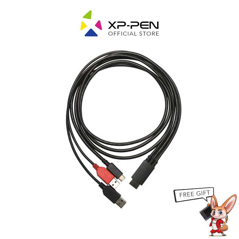 XP-Pen 3 in 1 Cable USB HDMI AC47 SPE40 for Artist 12 / 12Pro / 13.3 / 13.3Pro / 15.6 / 15.6 Pro - Image 7