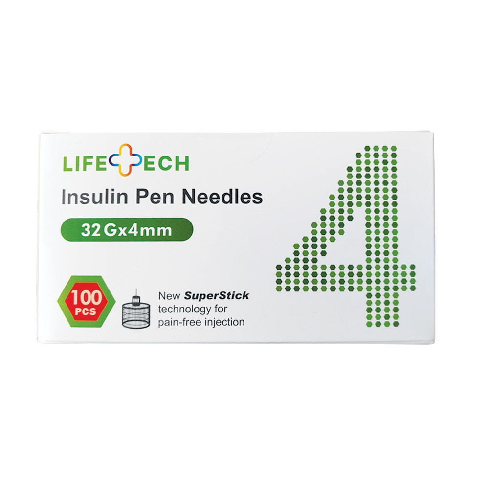 LifeTech Insulin Pen Needles 32G x 4mm / 5mm SuperStick Technology Pain-free Injection 100PCS - Image 6